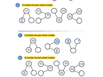 Part Part Whole Place value for Year 2