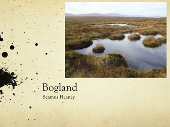 Bogland by Seamus Heaney- Poetry Analysis (CCEA A Level)