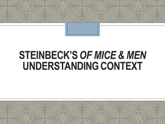 Of Mice and Men Chapter 1