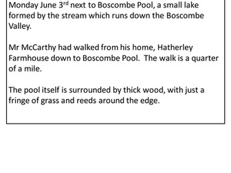 Sherlock Holmes term SOW mixed ability set used with y9