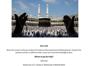 Edexcel Religion and Ethics revision quiz