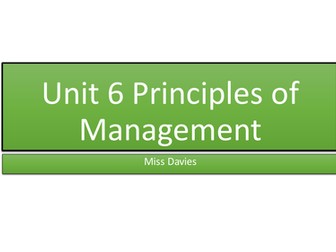 Management and Leadership Styles