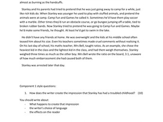 Eduqas-style Language Component 1 paper practice questions