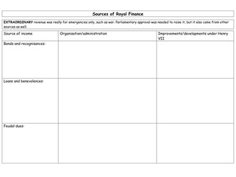 AQA 1C Henry VII Lesson 4