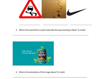 Media Studies- Language theory/ terminology quiz