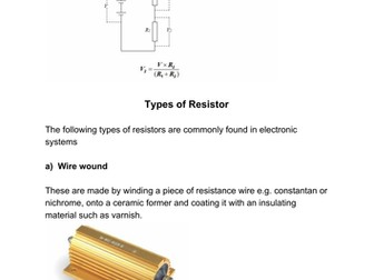 GCSE Electronics Notes