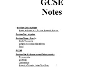 New GCSE Maths 9-1 revision notes