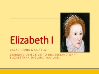 Introduction to Elizabeth Edexcel 9-1