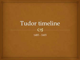 Tudor Timeline