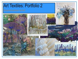 Art Textiles GCSE Project two exam links