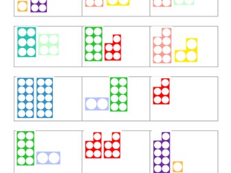 Numicon odd one out NUMBER BONDS to 10 REASONING