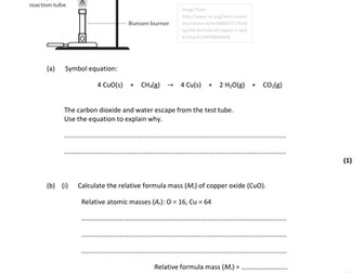 TEST: Quantitative Chem, Triple, AQA GCSE.