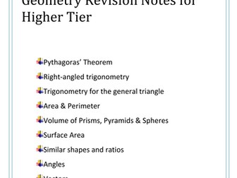 GCSE Shape & Space revision guide