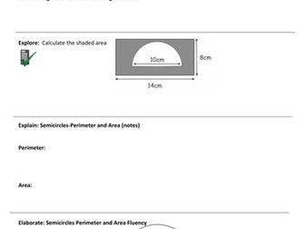 Circles GCSE-revision worksheet