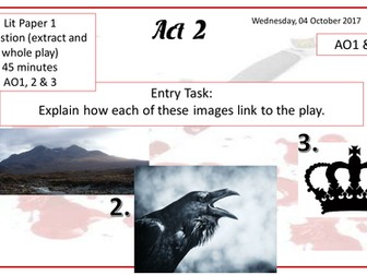Macbeth Act 2 Scene 2 (9-1 style Literature Question)