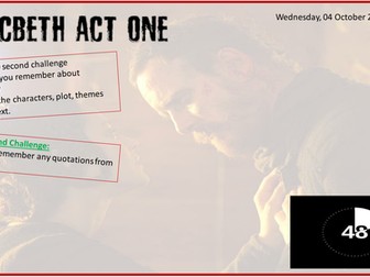 Macbeth Act 1 Revision