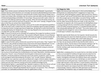 AQA GCSE Lit Quote Pack - Revision