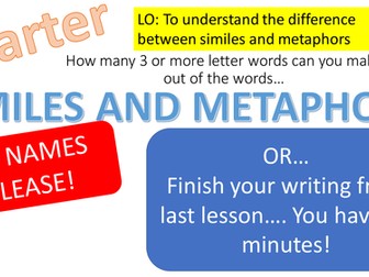 Descriptive writing KS3