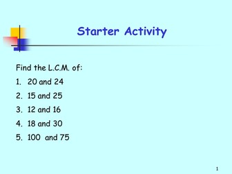 Using HCF and LCM to solve problems