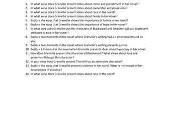 The Secret River Practice Questions