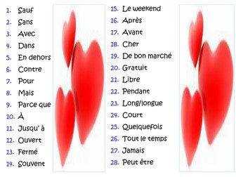 revision exercises using key words