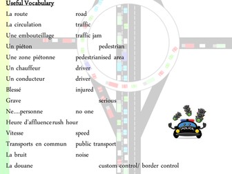 road and traffic problems reading comprehension and vocabulary