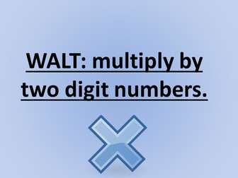 Multiplying by two-digit numbers