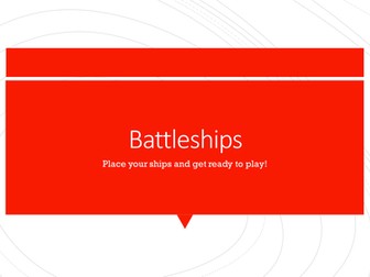 Battleships Coordinates Game