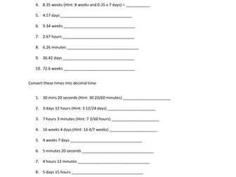 Converting between units of time - Functional Skills Maths Level 2