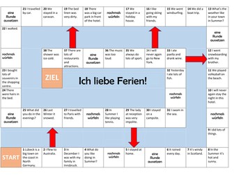 Holidays board game - Ich liebe Ferien - German KS3 Stimmt 2