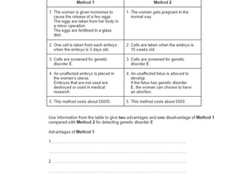 Inherited Disorder - New AQA Biology GCSE