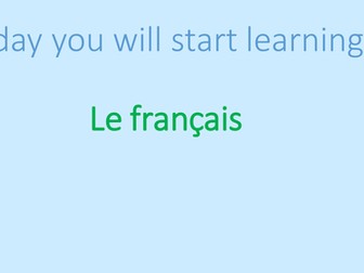 PPT Presentations for 5 whole French lessons for beginners (Y2/3/4)