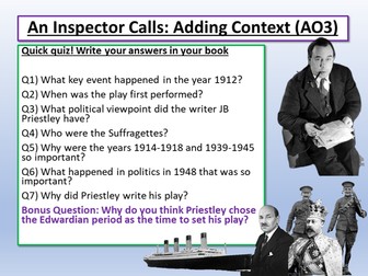 An Inspector Calls by Lead_Practitioner - Teaching Resources - Tes