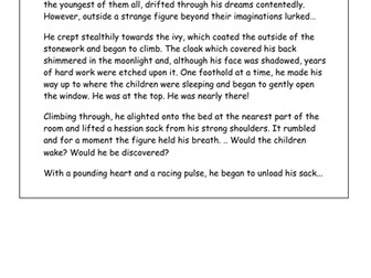 Wagoll: Mystery Story Y5 (and sentence task)