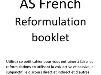 Practicing reformulations