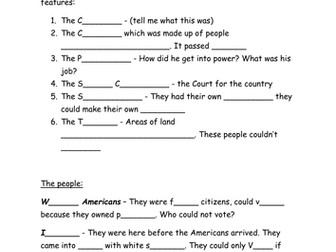 Introduction to the Making of America OCR SHP GCSE