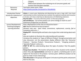 Marketing Mix_PRODUCT MIX_Types of products