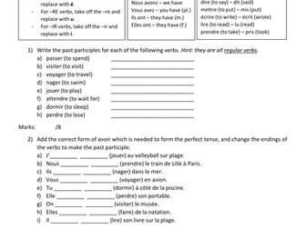 Forming the perfect tense with avoir and using the pronoun 'y'