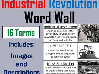Industrial Revolution Word Wall Cards