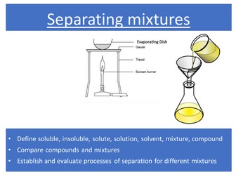 Separating mixtures AQA appropriate