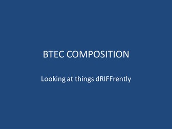 Riff Composition BTEC