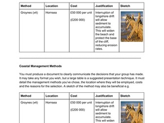 GCSE Geography Coasts - Holderness DME