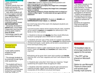 AQA English Language Papers 1 and 2: Question 5 | Teaching Resources