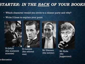 Contrasting Jekyll with Hyde (KS4)