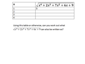 Quadratic sequences extension questions