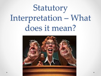 The rules of statutory interpretation