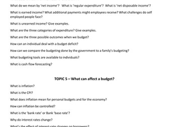 LIBF CEFE Unit 2 PMM revision questions for Topic 4, 5 and 6