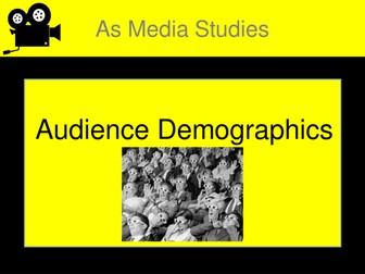 AS Level Media Audience Demographics.