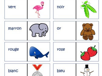 French domino card game colours