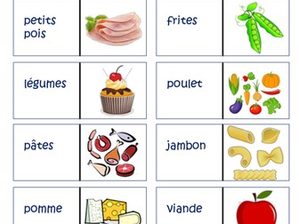French domino card game foods